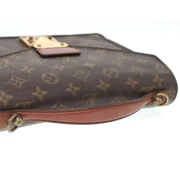 Authenticated Louis Vuitton Monceau Bag Handbag Tote Travel Bag Satchel Purse - Picture 9 of 16